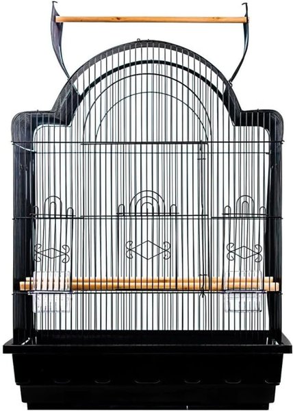 A&E Cage Company 32-in Victorian Open Top Bird Cage, Black, Medium