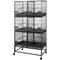 Show in main carousel: A&E Cage Company 6-Unit Breeder Bird Cage, Black slide 1 of 2