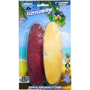 A&E Cage Company 6-in Flavored Cuttlebone Twin Blister Pack Bird Treats