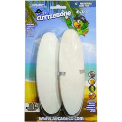 A&E Cage Company 6-in Natural Cuttlebone Twin Blister Pack Bird Treats