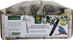 A&E Cage Company Black Oil Sunflower Wild Bird Seed Stick Wild Bird Treats, 0.4-lb box, 10 count