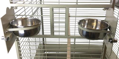 Show full view: A&E Cage Company Corner Play Top Bird Cage, Platinum, Large slide 2 of 4