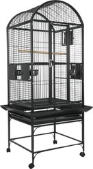 A&E Cage Company Dome Top Bird Cage, Black, Small