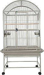 A&E Cage Company Dome Top Bird Cage, Platinum, Medium