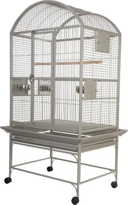 Show full view: A&E Cage Company Dome Top Bird Cage, Platinum, Medium slide 2 of 6