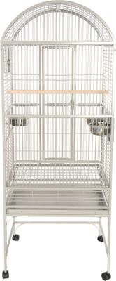 Show full view: A&E Cage Company Dome Top Bird Cage, Platinum, Small slide 2 of 7