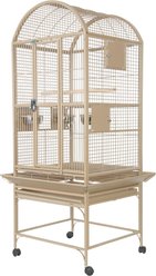A&E Cage Company Dome Top Bird Cage, Sandstone, Small