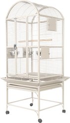 A&E Cage Company Dome Top Bird Cage, White, Small