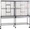 Show in main carousel: A&E Cage Company Double Flight Bird Cage & Divider, Black slide 2 of 4