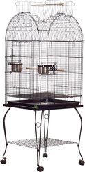 A&E Cage Company Economy Dome Top Bird Cage, Black