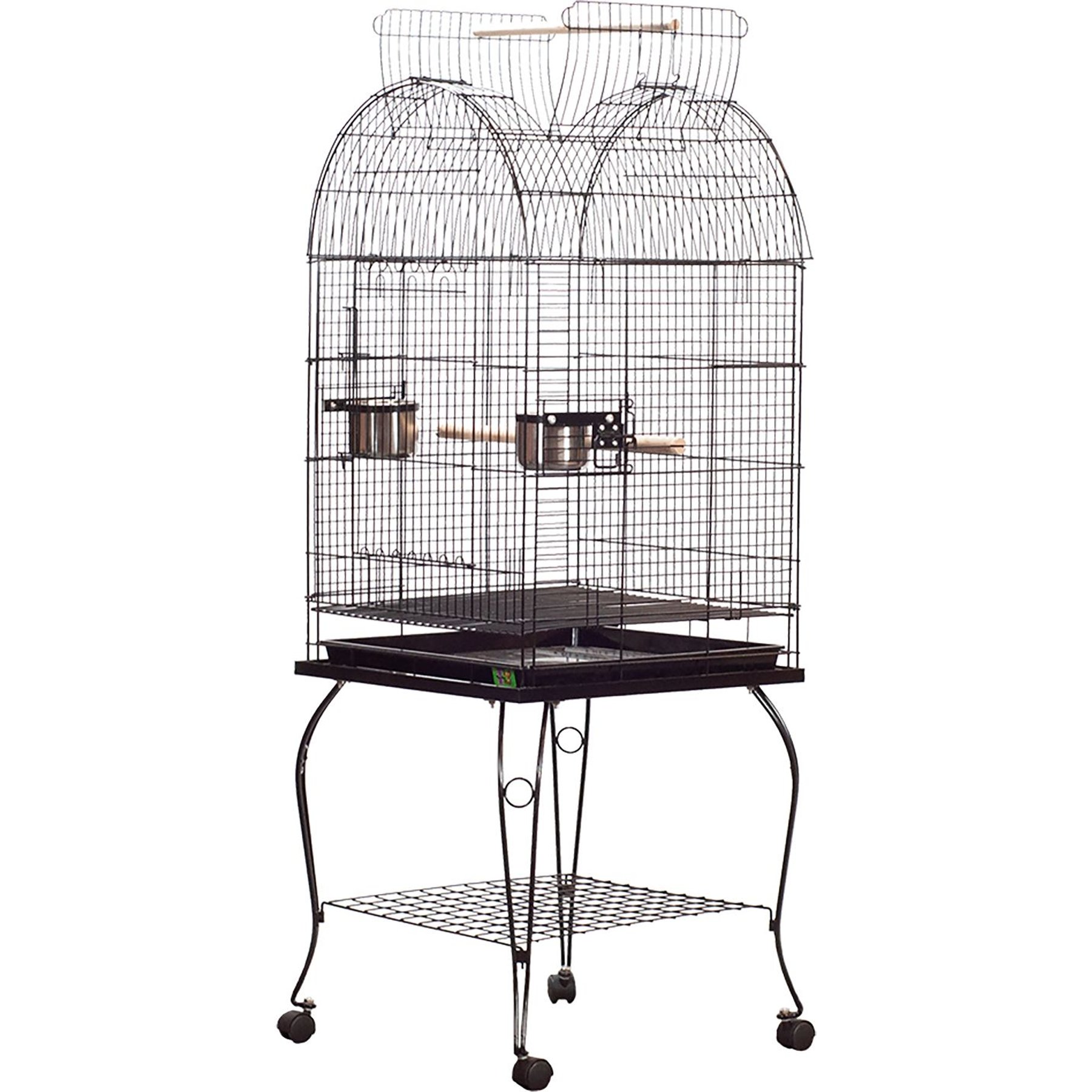A&E Cage Company Economy Dome Top Bird Cage, Black