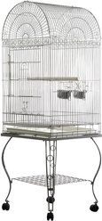 A&E Cage Company Economy Dome Top Bird Cage, Platinum
