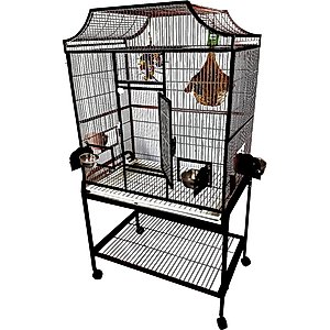A&E Cage Company Elegant Style Flight Bird Cage, Black, Medium