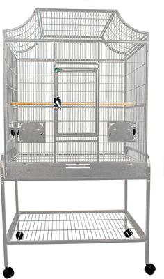 Show full view: A&E Cage Company Elegant Style Flight Bird Cage, Platinum, Medium slide 4 of 8
