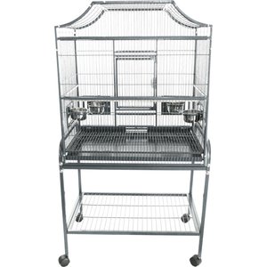 A&E Cage Company Elegant Style Flight Bird Cage, Platinum, Small