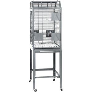 A&E Cage Company Elegant Style Flight Bird Cage, Platinum, Small