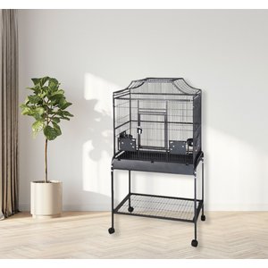 A&E Cage Company Elegant Style Flight Bird Cage, Platinum, Small