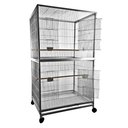 A&E Cage Company Extra Large Flight Bird Cage, Platinum