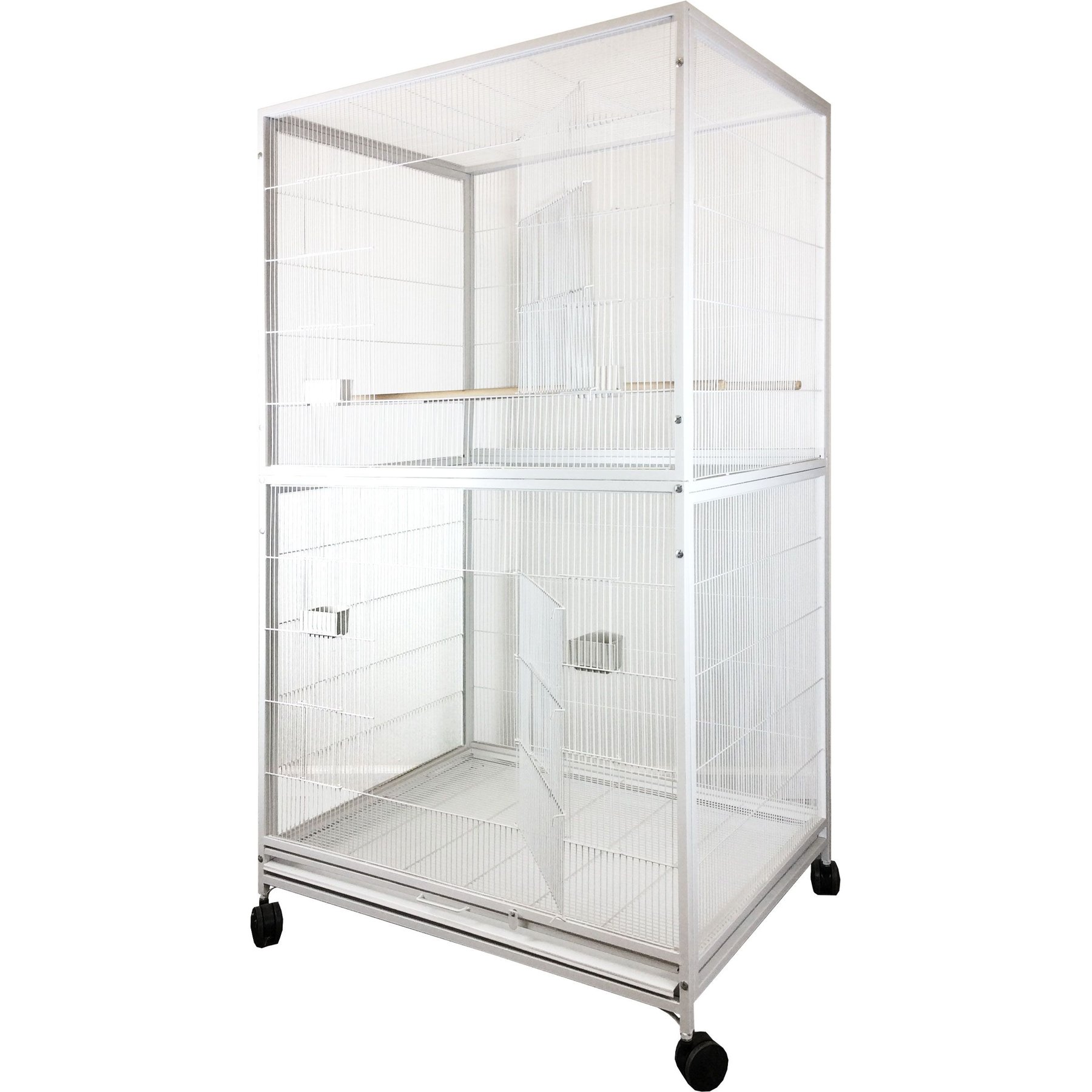 A&E Cage Company Extra Large Flight Bird Cage, White