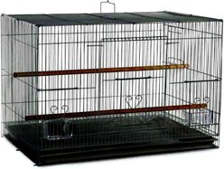 A&E Cage Company Flight Bird Cage, Black, 24 x 16 x 16-in