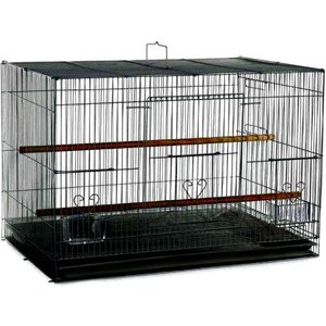 A&E Cage Company Flight Bird Cage, Black, 30 x 18 x 18-in