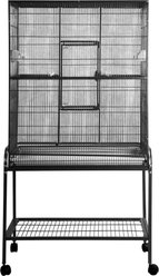A&E Cage Company Flight Bird Cage & Stand, Black