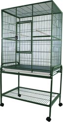 A&E Cage Company Flight Bird Cage & Stand, Green