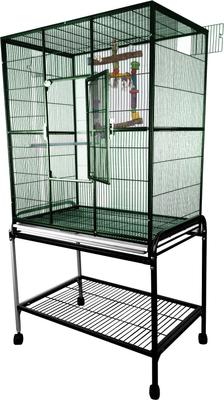 Show full view: A&E Cage Company Flight Bird Cage & Stand, Green slide 4 of 5