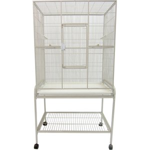 A&E Cage Company Flight Bird Cage & Stand, White