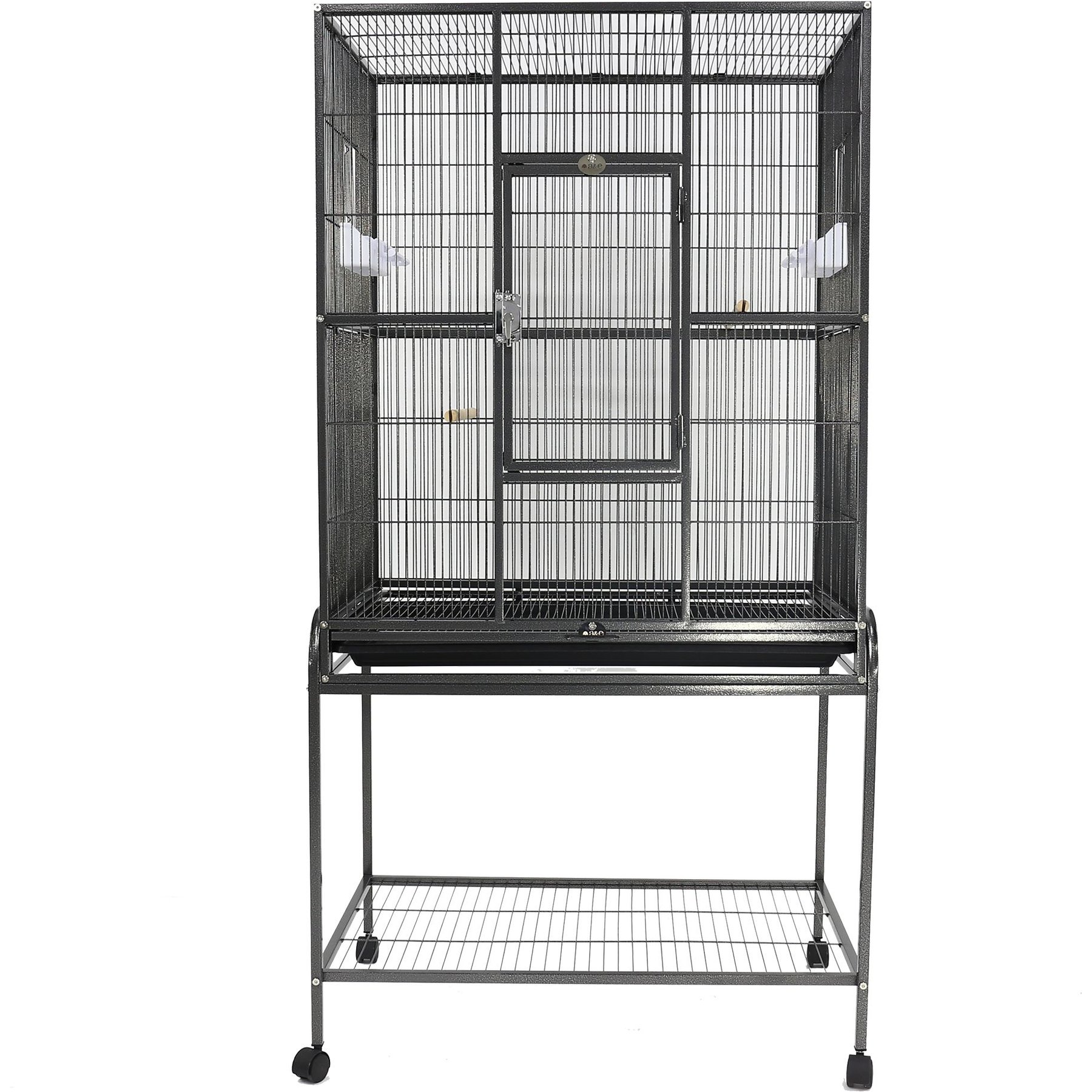 A&E Cage Company Flight Cage & Stand, 31 x 20-inches, Black