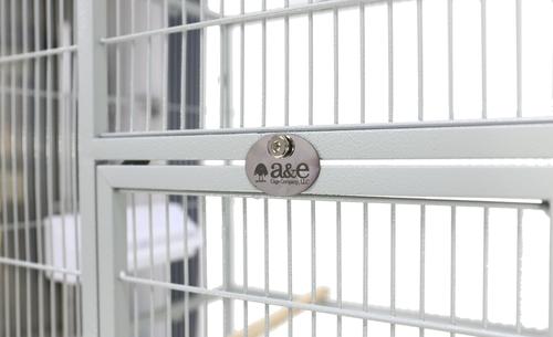 Show full view: A&E Cage Company Flight Cage & Stand, 31 x 20-inches, Platinum slide 9 of 10