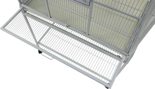 Show full view: A&E Cage Company Flight Cage & Stand, 31 x 20-inches, Platinum slide 5 of 10