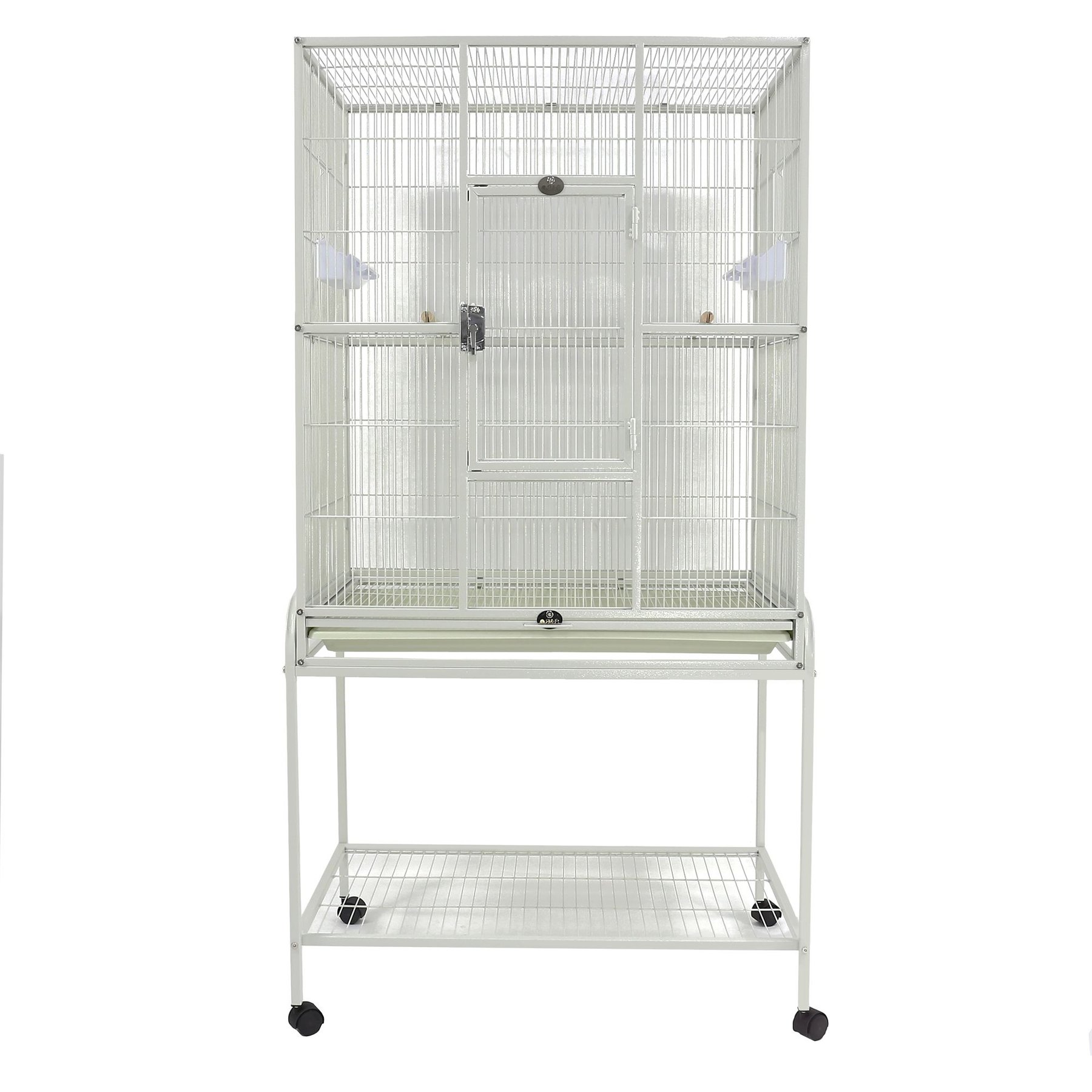 A&E Cage Company Flight Cage & Stand, 31 x 20-inches, White