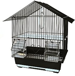 A&E Cage Company House Top Bird Cage, Black slide 1 of 3