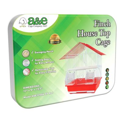 Show full view: A&E Cage Company House Top Bird Cage, Red slide 4 of 5