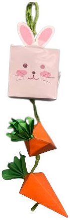 Show full view: A&E Cage Company Nibbles Bunny/Carrot Box Small Pet Toy slide 1 of 2