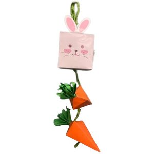 A&E Cage Company Nibbles Bunny/Carrot Box Small Pet Toy