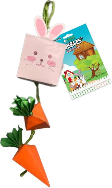 Show full view: A&E Cage Company Nibbles Bunny/Carrot Box Small Pet Toy slide 2 of 2