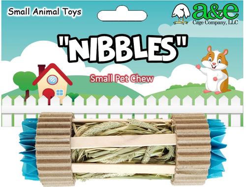 Show full view: A&E Cage Company Nibbles Hay Tube Small Pet Toy slide 2 of 3