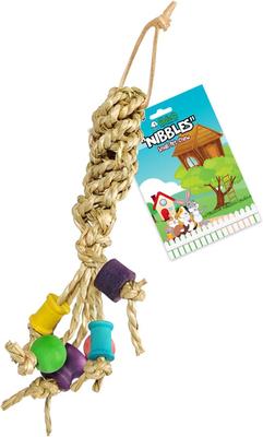 Show full view: A&E Cage Company Nibbles Knobs & Rope Small Pet Toy slide 2 of 2