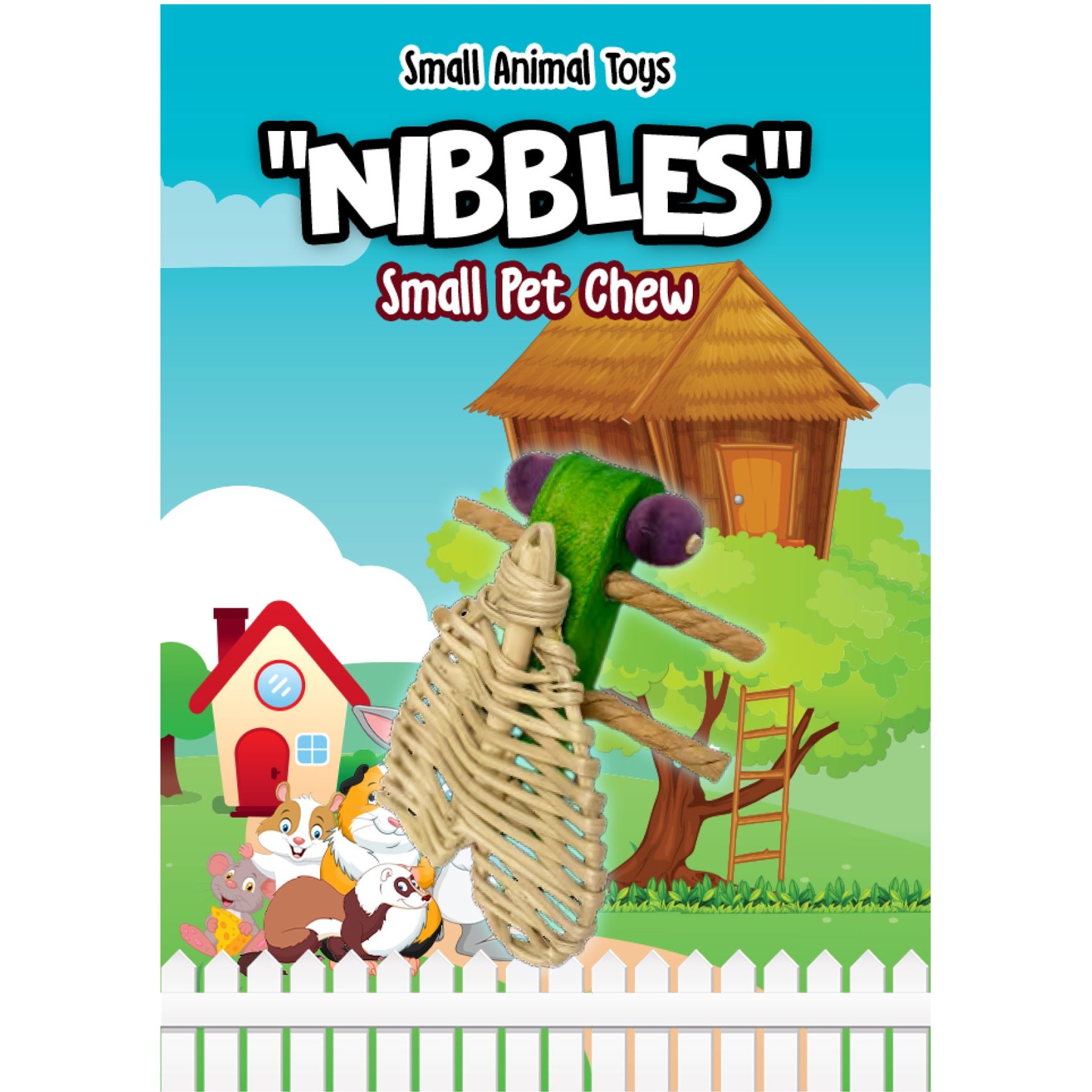 A&E Cage Company Nibbles Love Bug Small Pet Toy