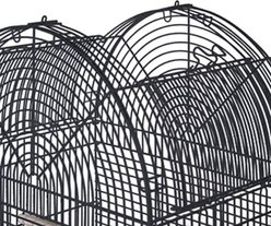 A&E Cage Company Open Top Dome Bird Cage & Removable Stand, Black slide 2 of 9