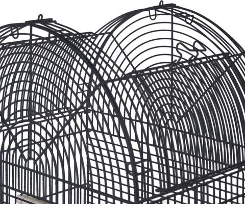 Show full view: A&E Cage Company Open Top Dome Bird Cage & Removable Stand, Black slide 9 of 10