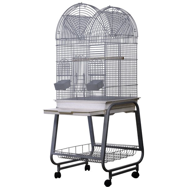 A&E Cage Company Open Top Dome Bird Cage & Removable Stand