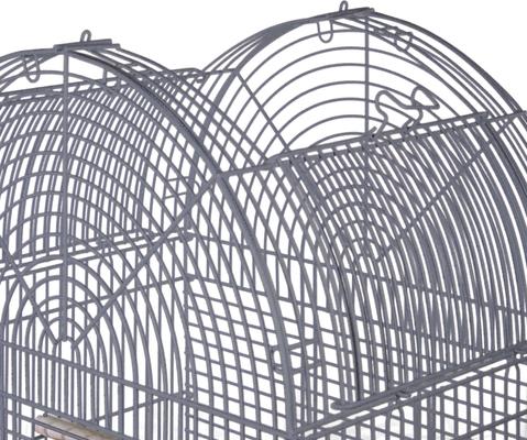 Show full view: A&E Cage Company Open Top Dome Bird Cage & Removable Stand, Platinum slide 3 of 5