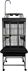 A&E Cage Company Play Top Bird Cage, Black, Small