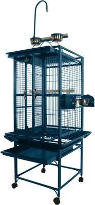 Show full view: A&E Cage Company Play Top Bird Cage, Blue, X-Small slide 2 of 8