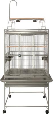 Show full view: A&E Cage Company Play Top Bird Cage, Platinum, Medium slide 2 of 5