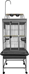 A&E Cage Company Play Top Bird Cage, Platinum, Small
