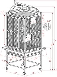 A&E Cage Company Play Top Bird Cage, Sandstone, Small slide 2 of 3
